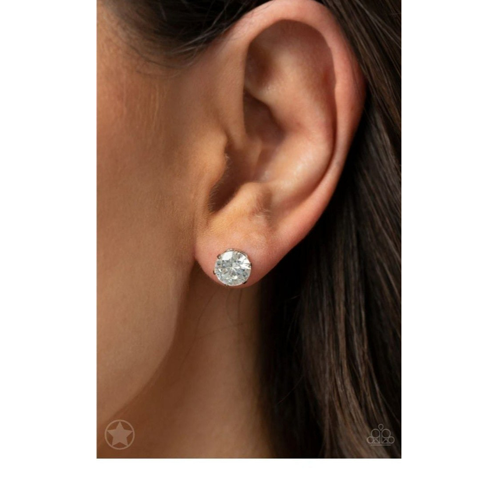 New Just In TIMELESS White Rhinestone Earrings